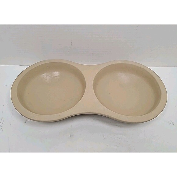 The Pampered Chef Microwave Double Egg Cooker 5133 Stoneware Made in USA - Picture 1 of 6